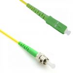 SC/APC - ST/APC Single-Mode OS2 Simplex Fibre Optic Patch Lead