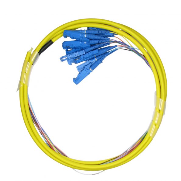 E2000 UPC Fanout Fibre Optic Pigtail